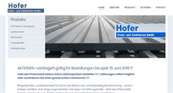 Desktop Screenshot of eisen-hofer.at